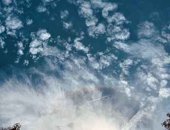 Low angle view of clouds in sky