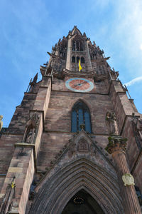 Low angle view of historic church