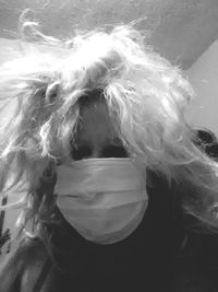 Woman standing in water