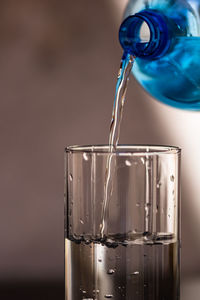 Close-up of glass of water