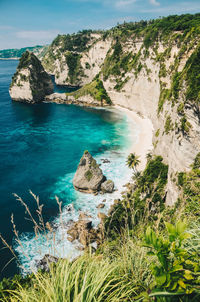 Scenic view of sea against sky