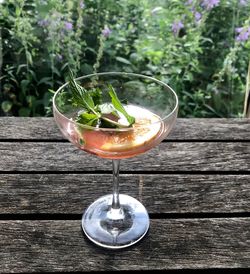 Close-up of drink on table