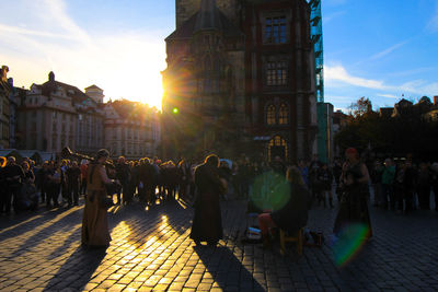 People at sunset