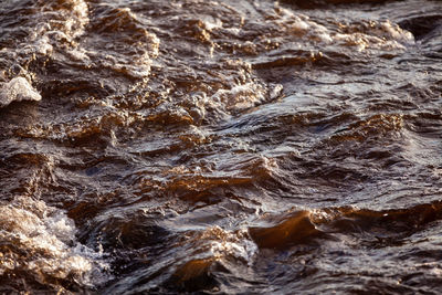 Full frame shot of rocks in sea