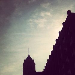 Low angle view of church against sky