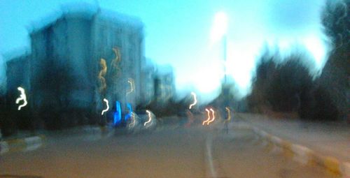 Blurred motion of blurred motion of blurred lights