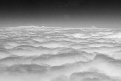 Aerial view of clouds over landscape