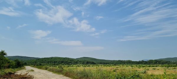 Scenic view of landscape against sky