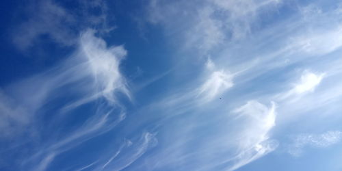 Low angle view of clouds in sky