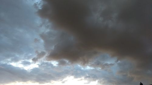 Low angle view of clouds in sky