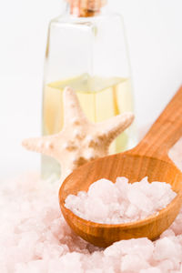 Close-up of food on white background