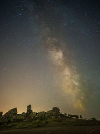 Scenic view of star field at night