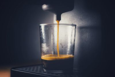 Close-up of drink in glass