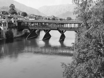 River with mountains in background