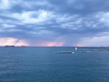 Scenic view of sea against sky