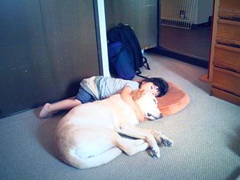 Full length of woman standing by railing