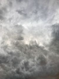 Low angle view of cloudy sky