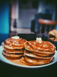 Close-up of cake on table