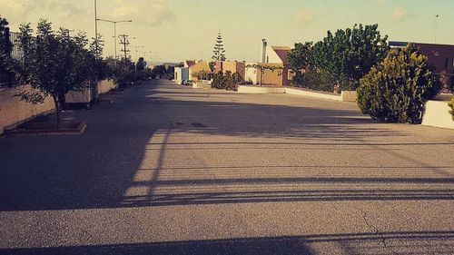 Road leading towards buildings