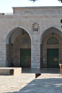 Facade of historic building