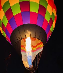 Illuminated hot air balloons