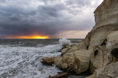 Scenic view of sea against sky