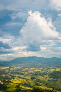 Scenic view of landscape against sky