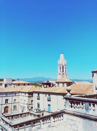 Buildings against blue sky