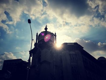 Low angle view of building against sky