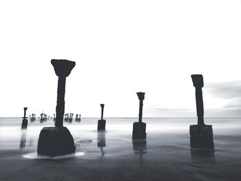Broken pier at calicut. long exposure shot on mobile