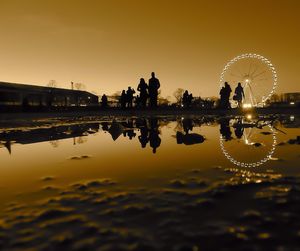 Ferris wheel at night