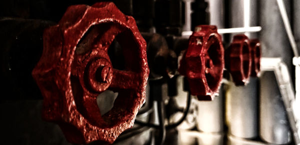 Close-up of red decoration hanging