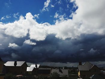 Houses against sky