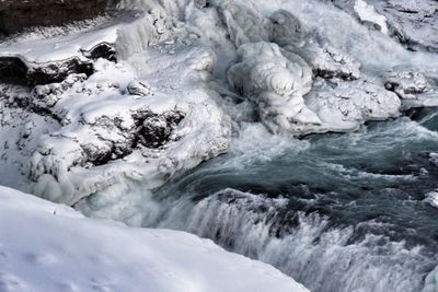 Close-up of flowing water