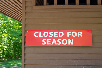 Low angle view of sign board