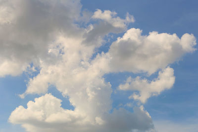 Low angle view of clouds in sky