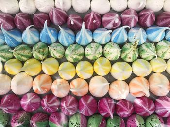 Full frame shot of multi colored candies for sale in market