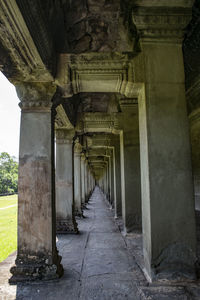 Corridor of old building