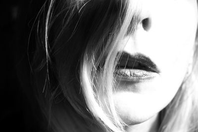 Close-up portrait of woman