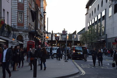 People on city street