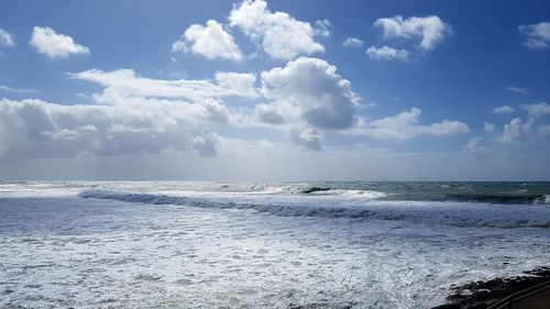 Scenic view of sea against sky