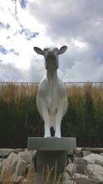 Statue against sky