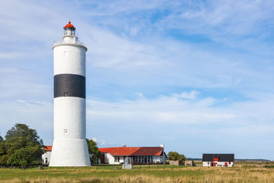 Lighthouse on the coast at oland in sweden