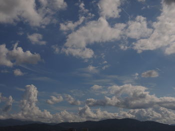 Low angle view of clouds in sky