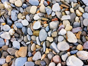 Full frame shot of pebbles