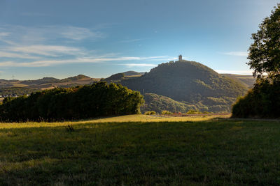 Scenic view of landscape against sky