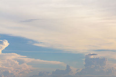 Low angle view of clouds in sky