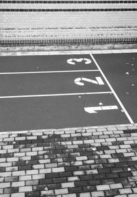 Arrow symbol in sunlight