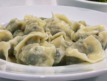 Close-up of pasta in plate
