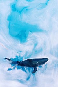 Aerial view of blue sea